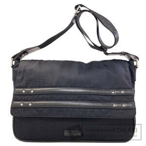 Givenchy 4G logo monogram messenger bag black canvas